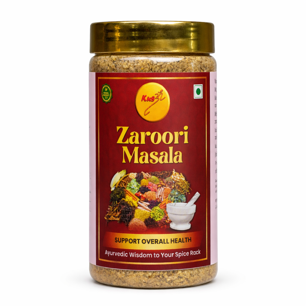 Zaroori Masala by Kusom Spiceutical — 17-herb Ayurvedic wellness blend