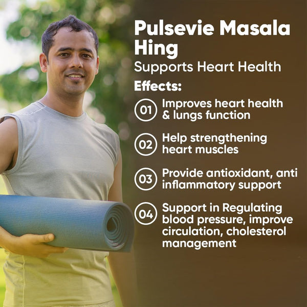 Pulsevie Masala with Hing — Improves heart health, blood pressure and cholesterol naturally