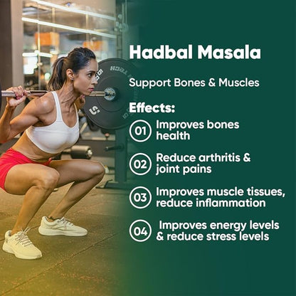 Hadbal Masala ingredients — Hadjod, Ashwagandha, Shallaki and Moringa for bone strength